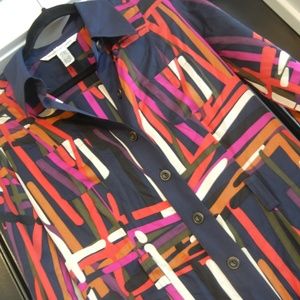 Multicolored DVF Shirtdress